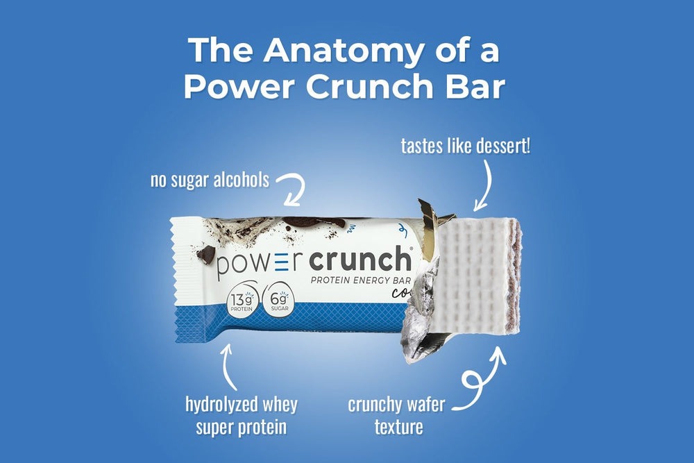 Power Crunch 高蛋白質能量棒,餅乾和奶油