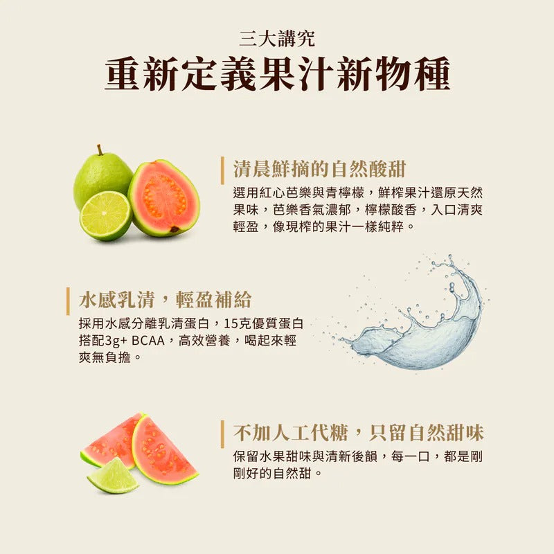 Spark Protein -Juice 紅心芭樂檸檬（三分甜）