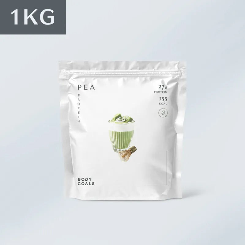 Body Goals 全素多效豌豆蛋白飲 PRO 1KG 大包裝| 靜岡抹茶 Multi effect Pea Protein Drinks Pro Matcha 1kg