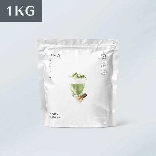 Body Goals 全素多效豌豆蛋白飲 PRO 1KG 大包裝| 靜岡抹茶 Multi effect Pea Protein Drinks Pro Matcha 1kg