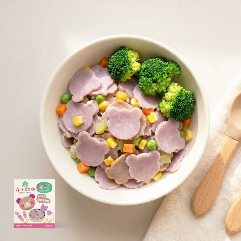 森林麵食 -星星麵｜紫薯口味X熊熊造型