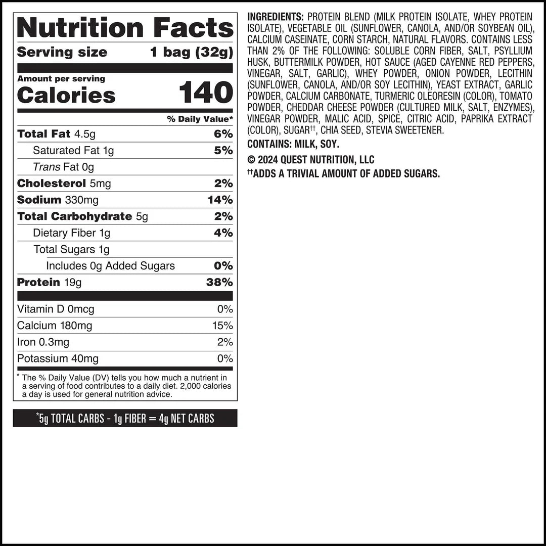 Quest Nutrition Buffalo Ranch Protein Chips蛋白質脆片-水牛牧場風味蛋白脆片